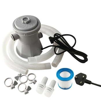 

Electric Pool Filter Pump for Swimming Tool Cleaning Tool Filter Set for Circulation Filter Pump Water Pump UK Plug