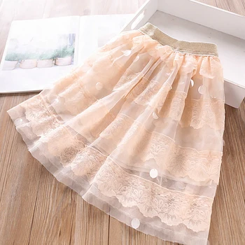 

5169 Princess Sequins Embroidery Kid Skirt A-line Baby Girl Skirt 2020 New Summer Children Clothes Wholesale Baby Girls Clothes