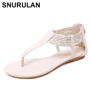 

SNURULAN women's sandals in a restrained style; Artificial snake; sandals with straps at the ankle on a flat sole; Roman-style
