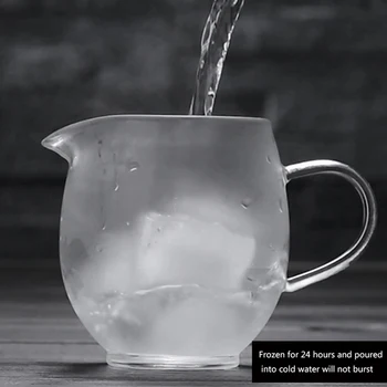 

250ml Heat Resistant Clear Glass Tea Cup Kung Fu Tea Cups Gongdao Points Coffee Tea Milk Mugs Teaware Tools