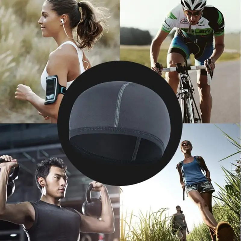 Motorcycle Helmet Inner Cap Hat Quick Dry Bicycle Breathable Hat Racing Cap Comfortable Under Helmet Blue Winter New/Motorcycle Helmet I