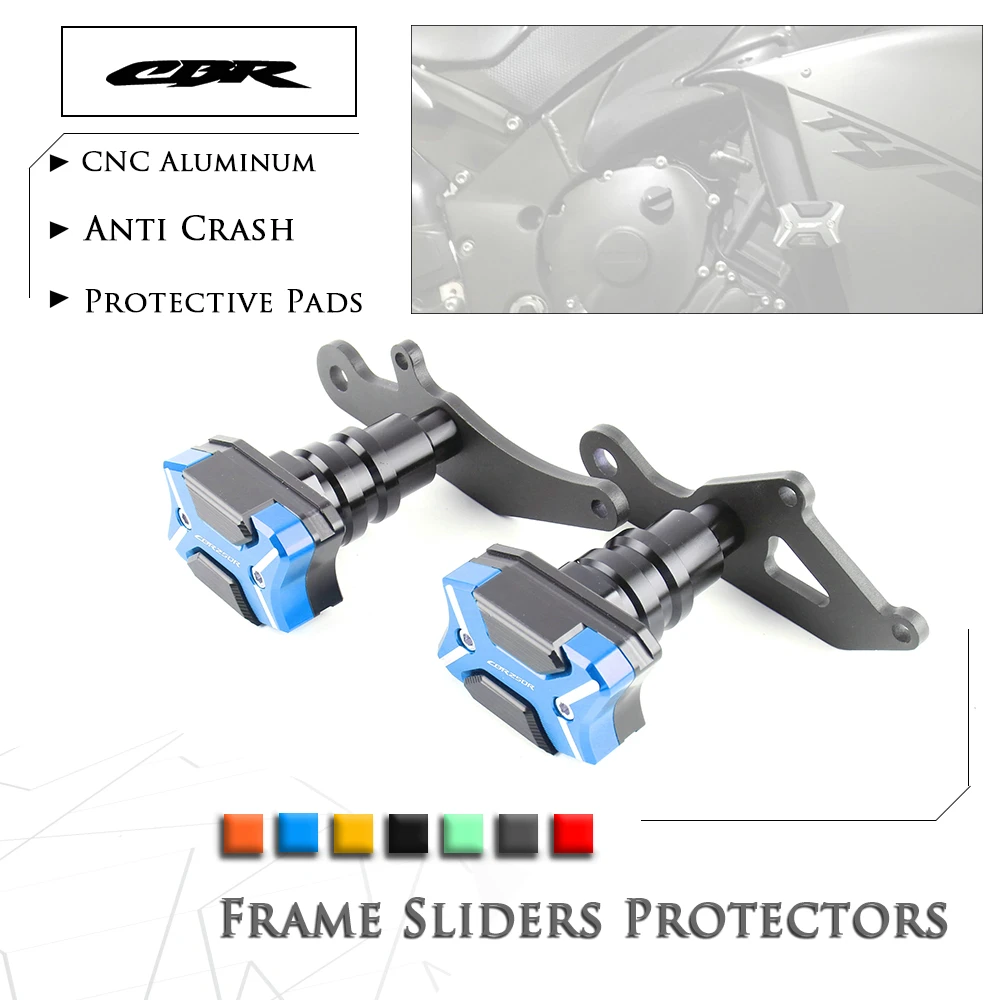 Мотоцикл с ЧПУ Рамка слайдер Crashpads протектор щитки для Honda CBR250R