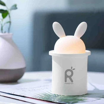 

Cartoon Rabbit 250ML USB Essential Oil Diffuser LED Light Lamp Car Air Purifier Ultrasonic Air Humidifier For Baby
