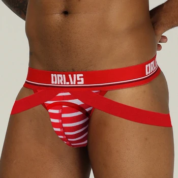 

Men Underwear Sexy Gay Jockstrap Men Thong G-String Comfortable Underpants Breathable U Convex Cueca Tanga