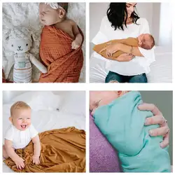 Одеяло для новорожденных из бамбукового волокна, муслиновая Пеленка, реквизит для фотосессии, аксессуары P31B