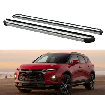 

2 Pcs Door Fixed Side Step Running Board Nerf Bar Guards Protector Fits for Chevrolet- Chevy Blazer 2019 2020 2021- Silver