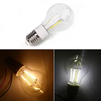 

E27 AC/DC12V 3W Filament Glass Transparent Transparent Light Lamp Bulb