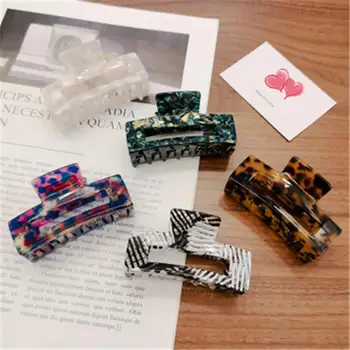 

Acetate Sheet Korean Net Red Retro Hair Accessories Girl Grabbing Clip Large Simple Temperament Hair Catch
