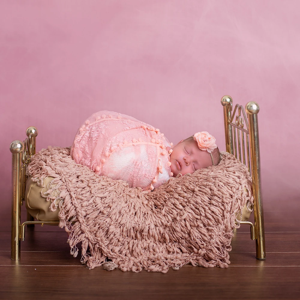 Blanket Newborn Hand-Crochet Judy Basket Stuffer-Filler-Mat Don for Photo-Shoot 