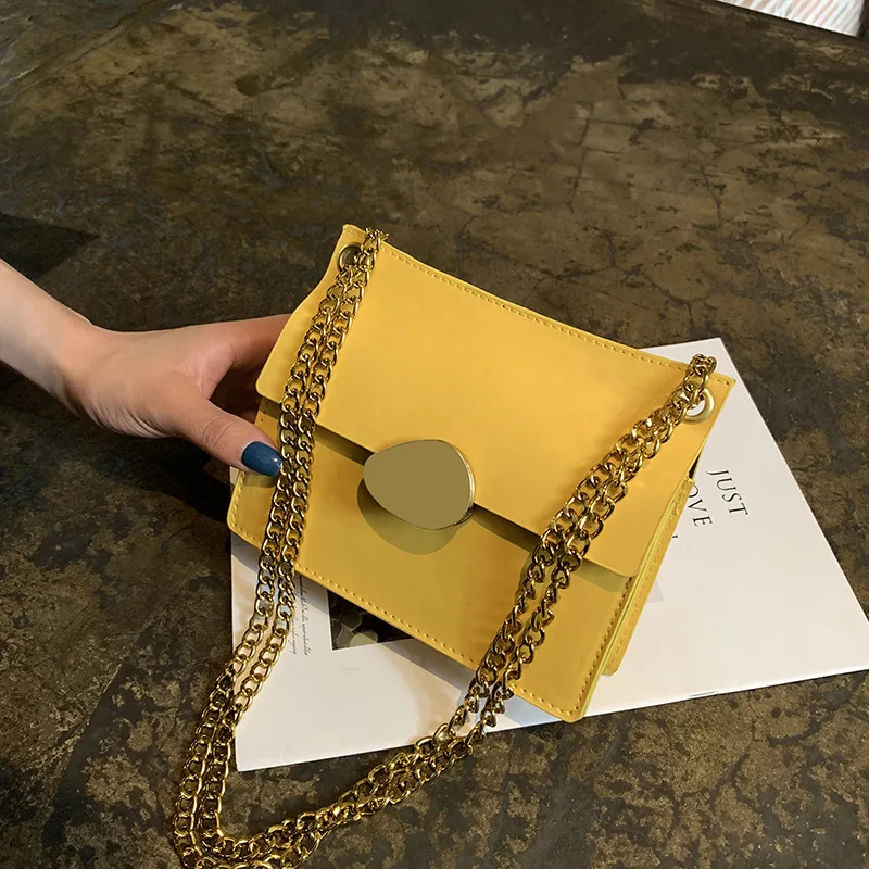 

INS Online Celebrity Textured Western Style Chain Small Bag Women's New Style 2020 Korean-style Versatile Summer Crossbody Bag