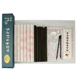 Ensemble de tissu à eau réutilisable pour enfants, brosse de base, pratique de la calligraphie, cahier d'écriture 