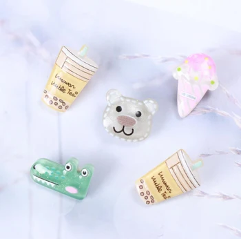 

Resin flatback transparent bear dinosaur crafts children headwear DIY scrapbooking accessories