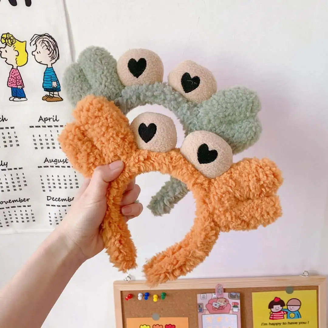 

Cute Big-eyed Crab Headband Wash Face Headband Net Red Hairpin Headdress Headband Adult Wholesale Hair Accessories