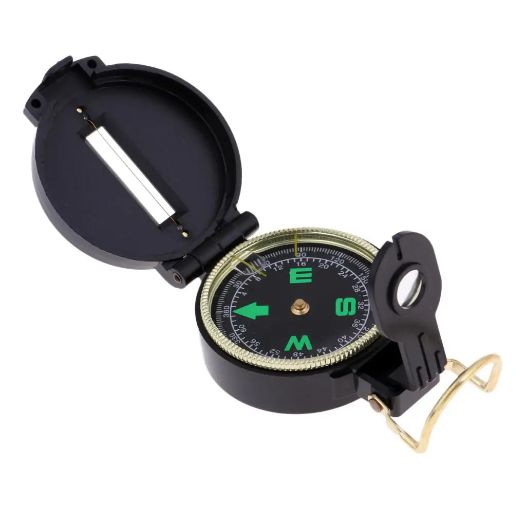 Military Army Sighting Compass with Map Measurer Distance Calculator Great for Hiking, Camping, Boating, Backpacking