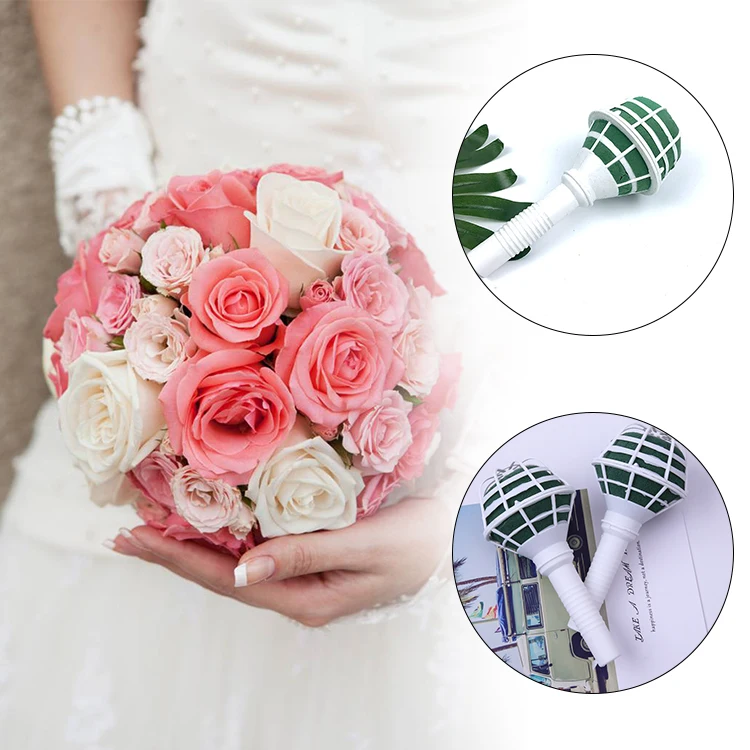 

With Mud Plastic Torus With Flower Mud Accessories Florist Special Bride Holding Flowers Hand Flowers Phenolic Resin Hand Flower