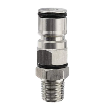 

1/4 Inch Male Npt Hex Nipple Gas Ball Lock Post with pers Ball Lock Adapter for Brewing Beer,Water Outlet