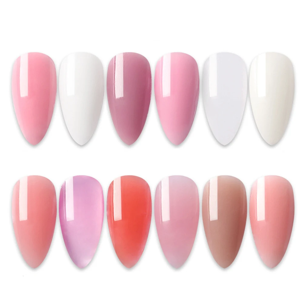 12 Color Crystal Extend UV Nail Gel Extension Builder Led Poly Art Lacquer Jelly Acrylic | Красота и здоровье