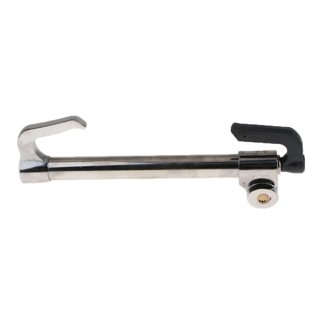 Car Steering Wheel Lock Adjustable Anti-theft Security System Device With Keys