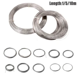 Comprimento de fio de aço inoxidável 1 m / 5 m / 10 m nunca desvanece se linha de cabo de fio feito à mão diy para fazer jóias pulseira & colar