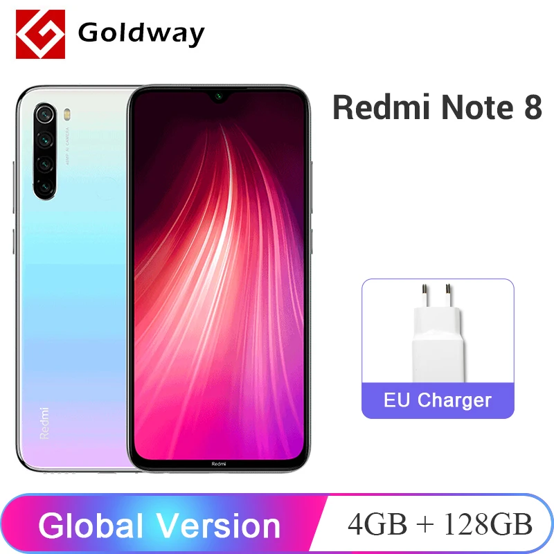 Глобальная версия Xiaomi Redmi Note 8 4 Гб оперативной памяти 128 ГБ ROM Смартфон Snapdragon 665 Octa
