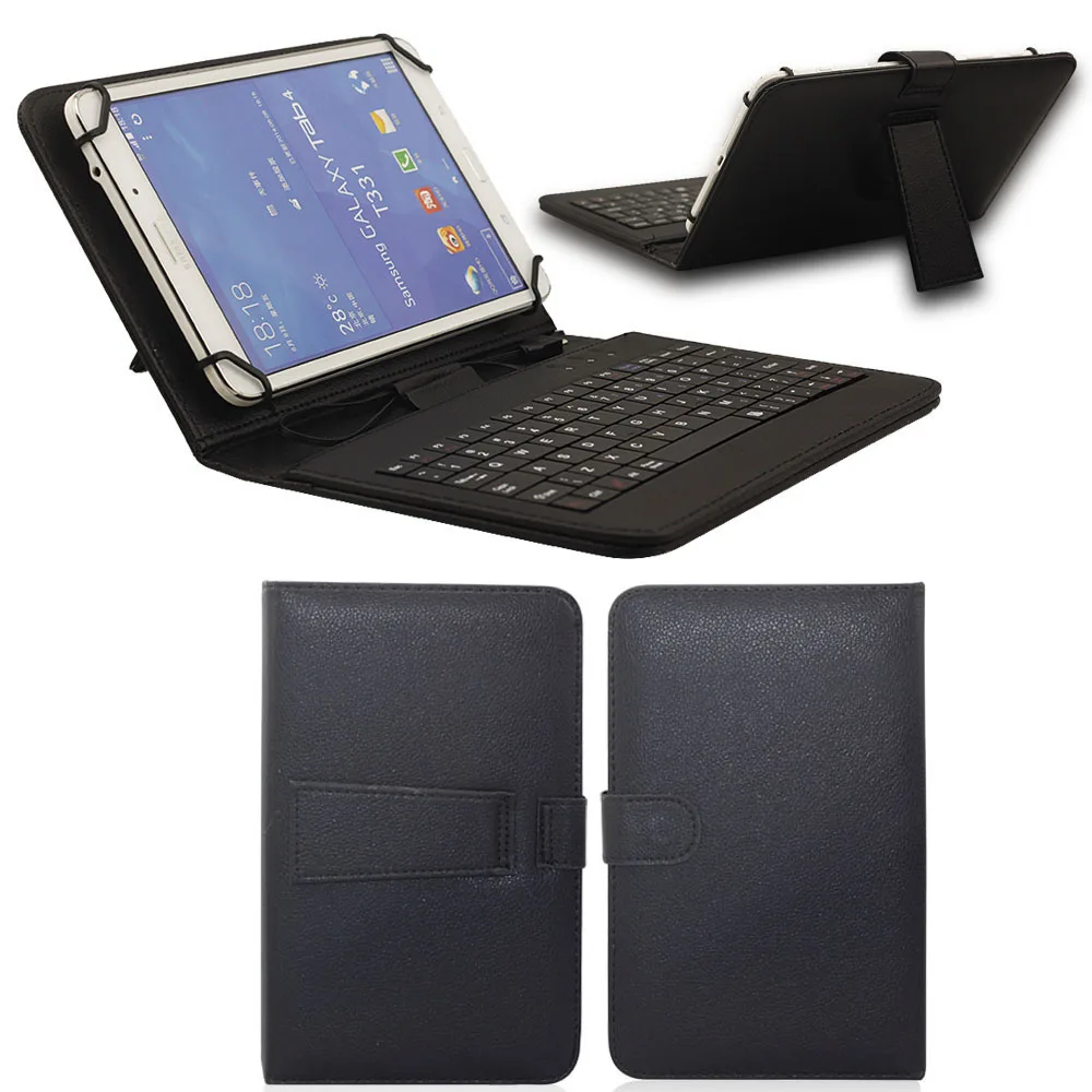 

USB Keyboard Universal 9.7 inch To 10.1 inch Tablet Case For Lenovo/ Samsung Keyboard Tablet Cover PU Leather Flip Stand Case