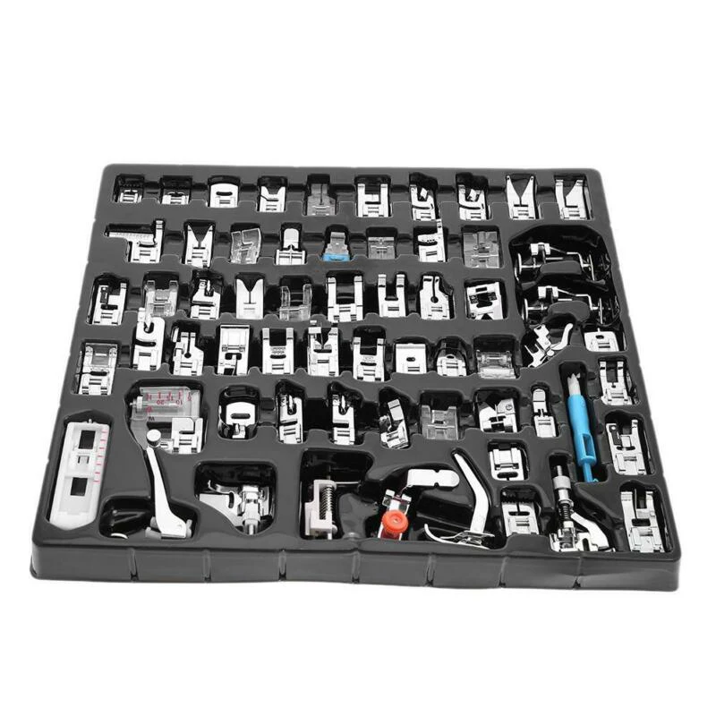 

Practical Domestic Sewing Machine Presser Fit Useful For Brother Q8 62pcs Kit Replacement Home Garden Supplies