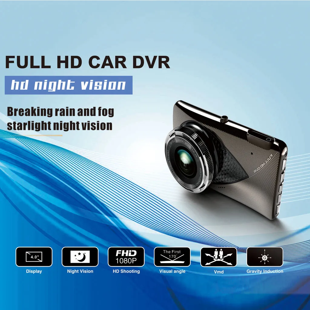 Автомобильный видеорегистратор камера HD 1080P автомобильная с ночным видением 3 0