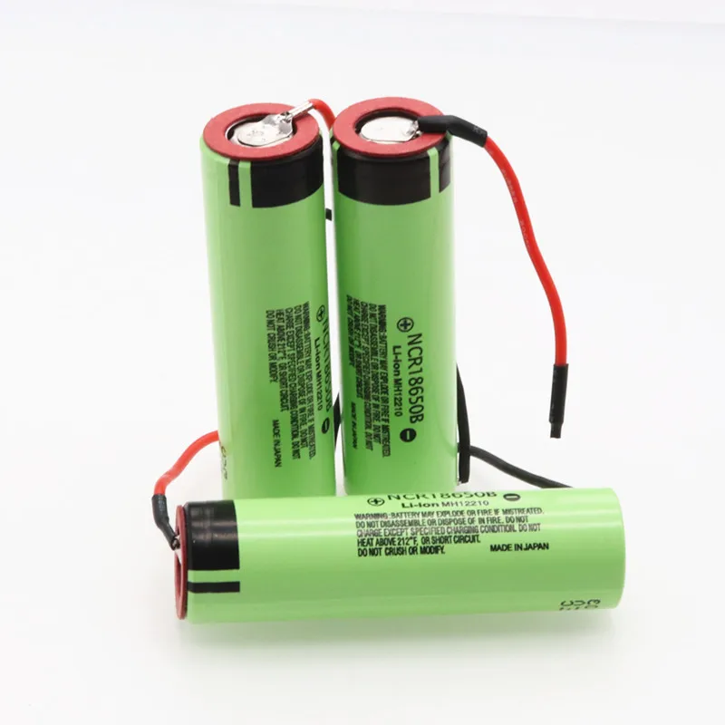 Daweikala New Original NCR18650B 3.7 v 3400mAh 18650 Lithium Rechargeable Battery Welding Silica gel Cable DIY batteries | Электроника