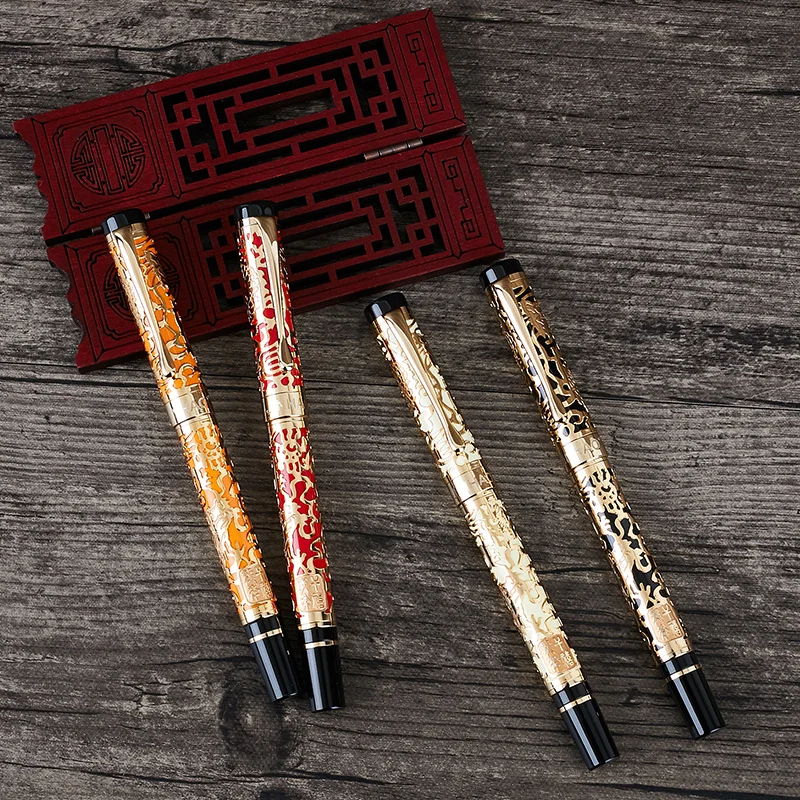 Jinhao dragon luxury 5000 fountain pen high quality electroplating 0.5mm nib New Calligraphy Pen Student Gift for Business Offic