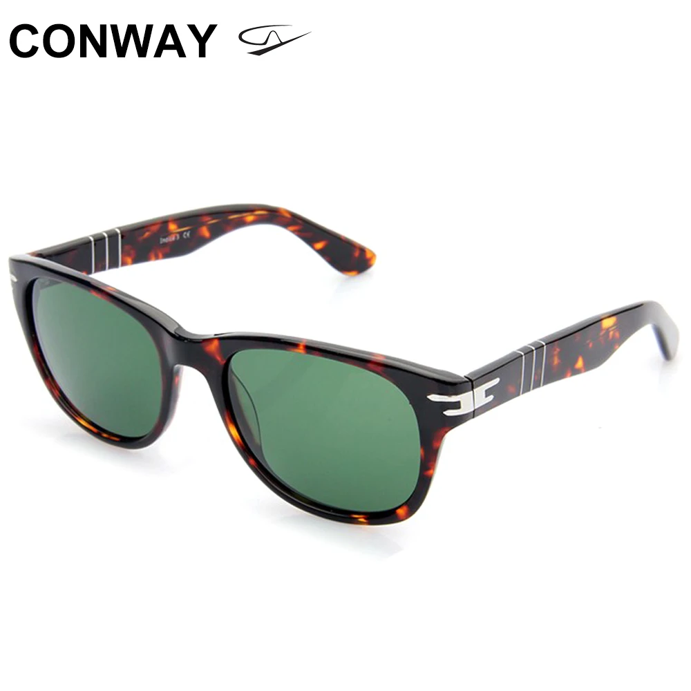 Солнцезащитные очки Conway в стиле ретро для мужчин и женщин ацетатные квадратные