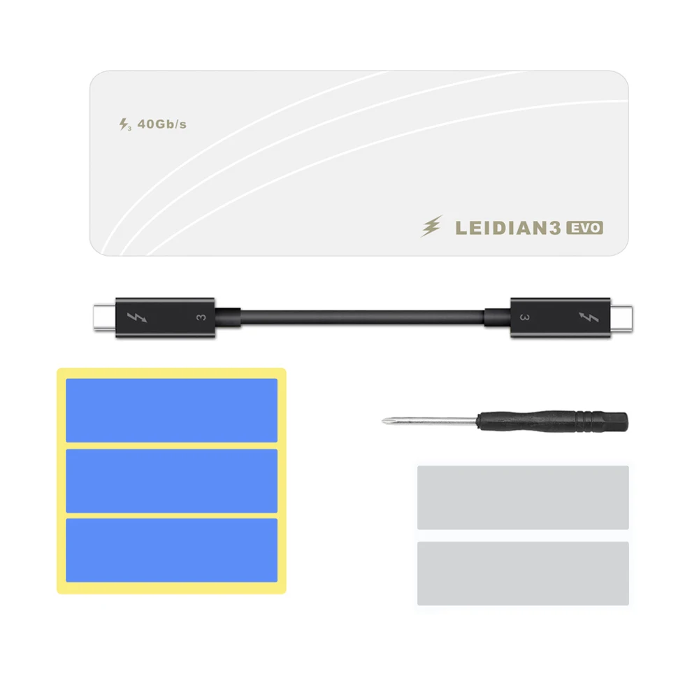  SSD Fall Thunderbolt 3 M.2 NVME Gehäuse SSD Box NVME zu TYPE-C Aluminium USB 3.1 40Gbps M.2 PCIE SS