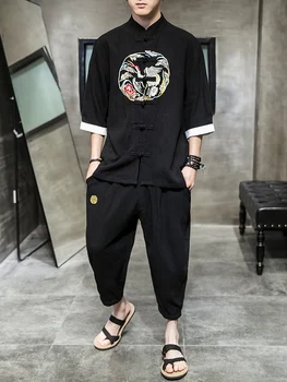 

2020 traditional chinese clothing kung fu tang suit male casual oriental mens tai suits for men uniforms tang zhuang adult