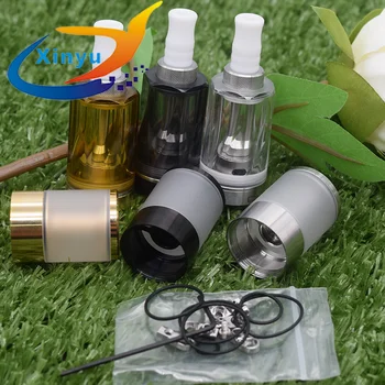 

Dvarw MTL RTA 5ml Bigger oval hole chimney 316ss 22mm Rebuildable Tank with diamond bellcap bell cap