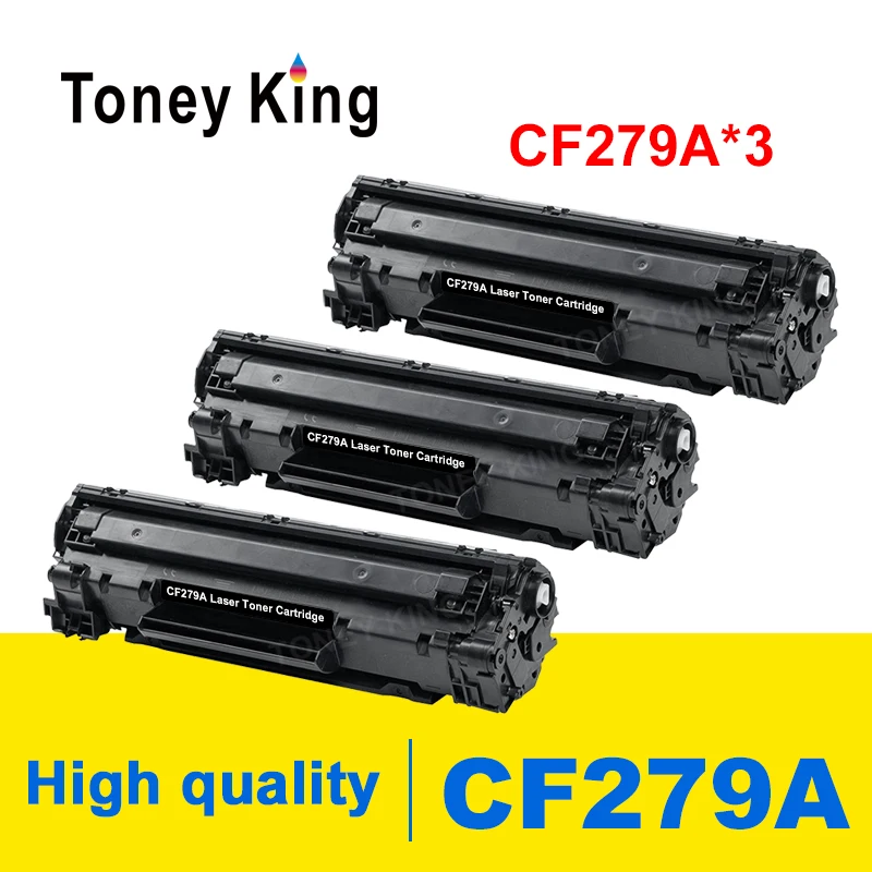 3 X перезаправляемый черный премиум тонер картридж 79A CF279A 279A Замена для лазерных