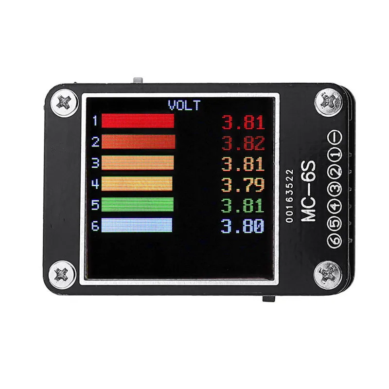 MC-6S 1-6S Lipo Battery Voltage Checker Receiver Signal Tester for check S-Bus PPM PWM and DSM Satellites new | Игрушки и хобби