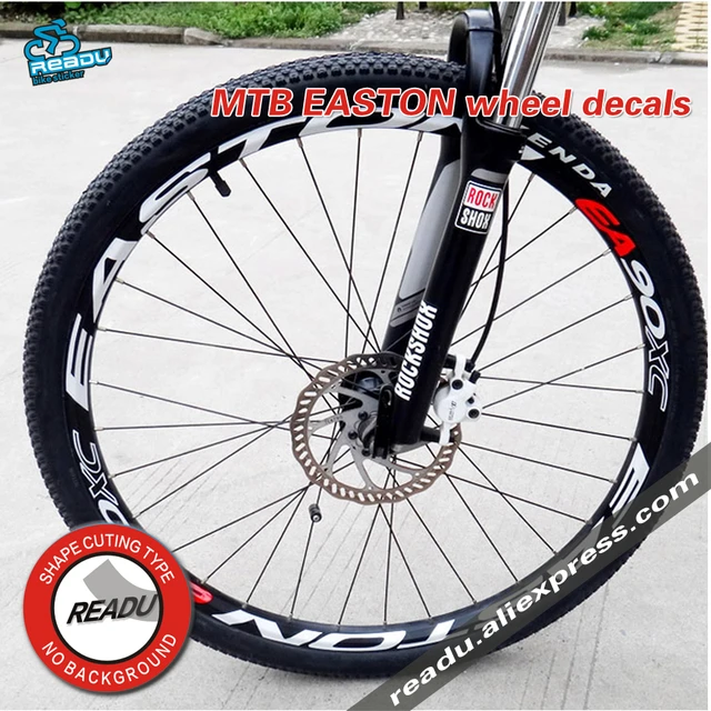 EA90XC-Juego de pegatinas para rueda de bicicleta de montaña, 26/27.5/29,  pegatinas para llantas de rueda, pegatinas reflectantes para llantas de  bicicleta - AliExpress