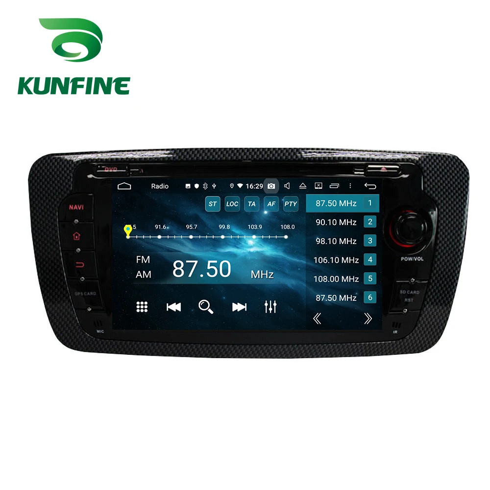 Discount Android 9.0 Octa Core 4GB RAM 64GB Rom Car DVD GPS Multimedia Player Car Stereo for SEAT IBIZA 2009-2014 Radio Headunit WIFI 5
