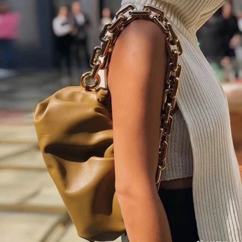 

Women Cloud bag Soft Leather Madame Bag Single Shoulder Slant Dumpling Bag Handbag Day Clutches bags Messenger Bag
