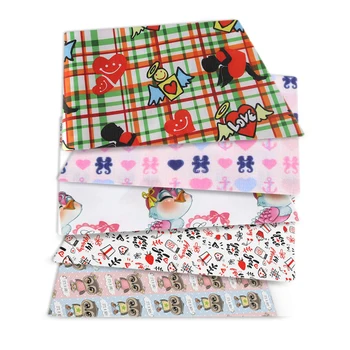 

David accessories 50*140cm Love Valentines' Day 100% Cotton Fabric for Sewing Dress Cloth Making DIY Cushion Cover,c13205