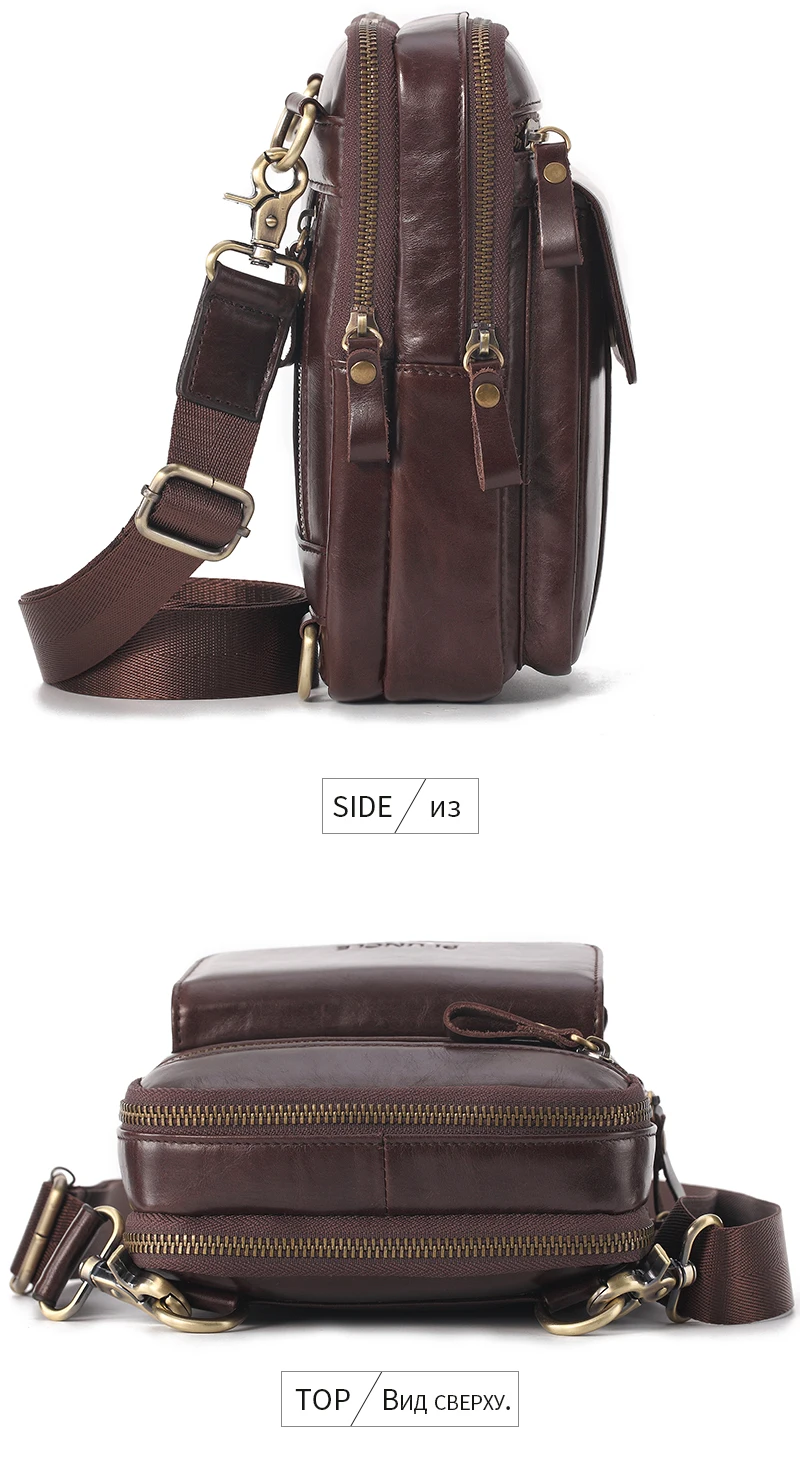 Новые модные сумки через плечо из натуральной кожи, мужская повседневная сумка-мессенджер, маленькая брендовая дизайнерская мужская сумка на плечо, нагрудная сумка