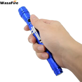 

Wasafire 3 LED Flexible Flashlight Camping Light Self Defense Portable Telescopic Lantern Super Torch With Clip Built in Battery