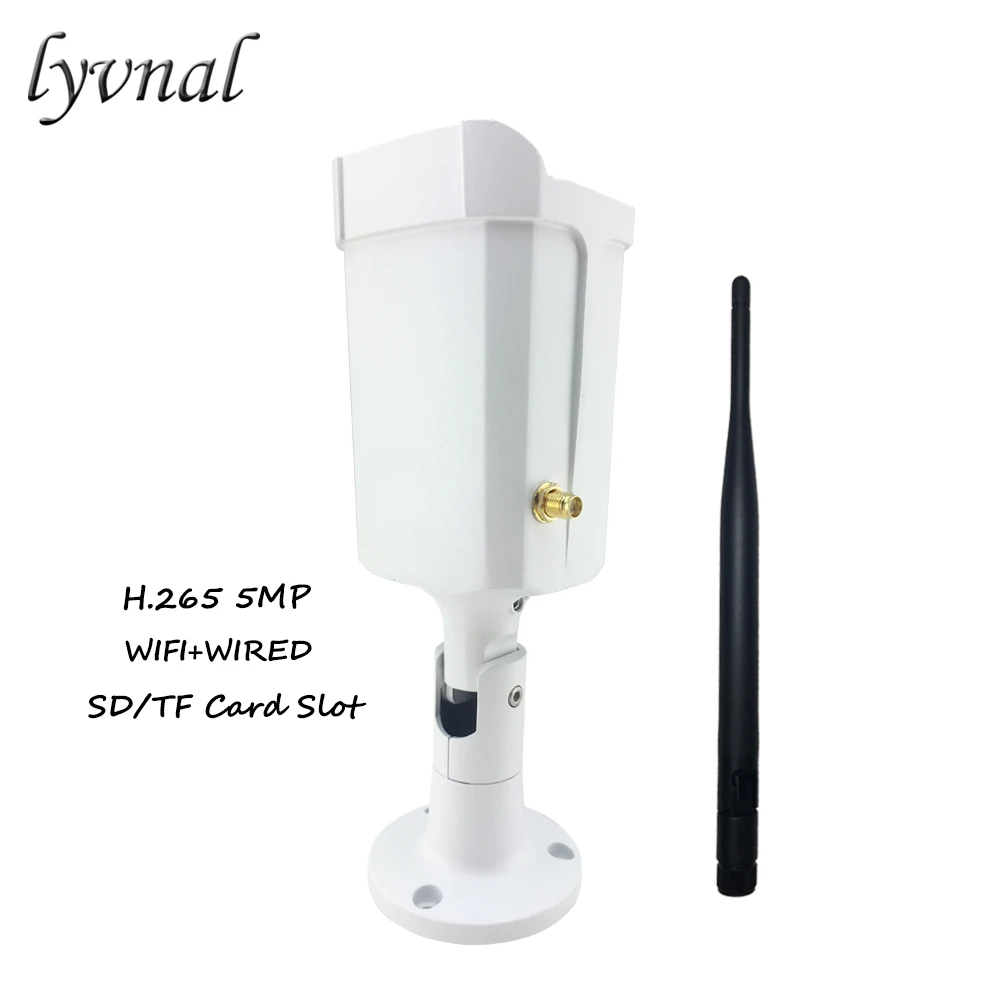 LYVNAL H.265 5mp камера наблюдения wifi p2p наружная Водонепроницаемая цилиндрическая