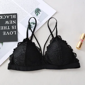 

2020Fashion Comfortable New Brassiere Female Sexy Lingerie Underwear Lace Bra Women Push Up Bra Wireless Bralette Padded Bra