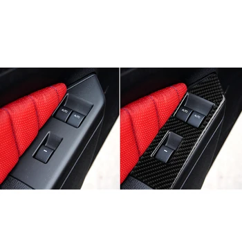 

Carbon Fiber Window Lifter Control Window Switch Decor Armrest Panel Trim Car Interior Stickers For Ford Mustang 2009-2013