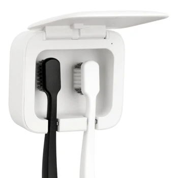 

Portable UVC-LED Toothbrush Sanitizer Wall Mount Rechargeable UV Toothbrush Sterilizer for Home Travel Holder Cleaner