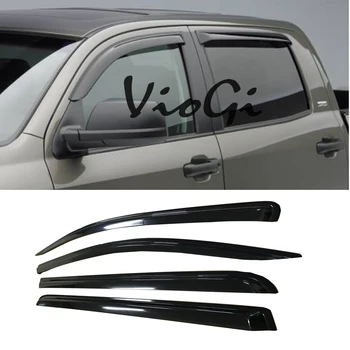 

4pcs Sun/Rain Guard Vent Shade Window Visors Fit 07-18 Toyota Tundra Crew Max US Stock