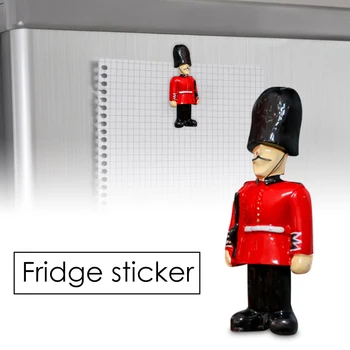 

Fridge Magnet British London Soldier Creative Commemorative Gift 3D Resin Refrigerator Magnetic Sticker Fridge Magnets Stickers