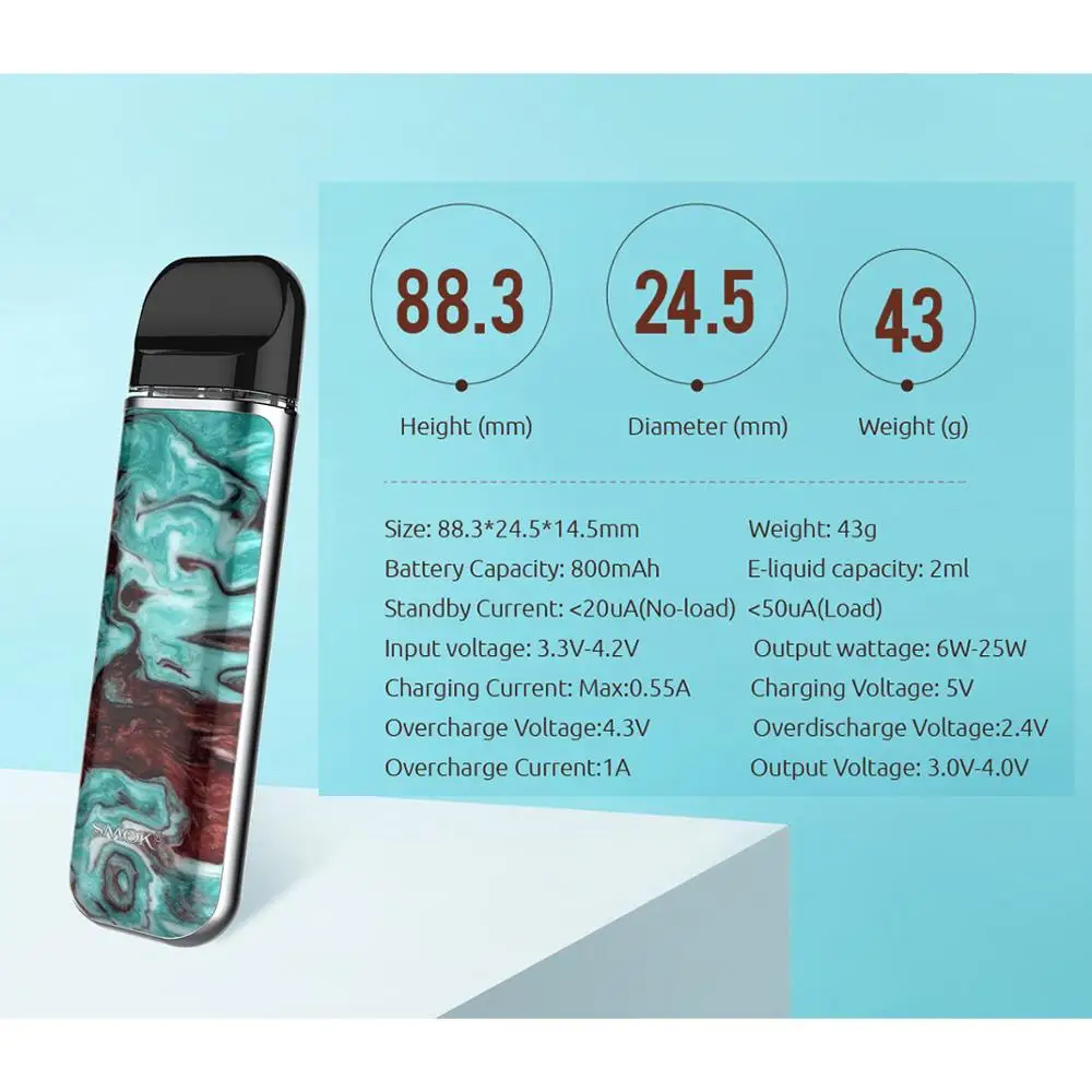 Оригинальный набор SMOK NOVO 2 800 мАч картридж мл вейп Pod электронная сигарета