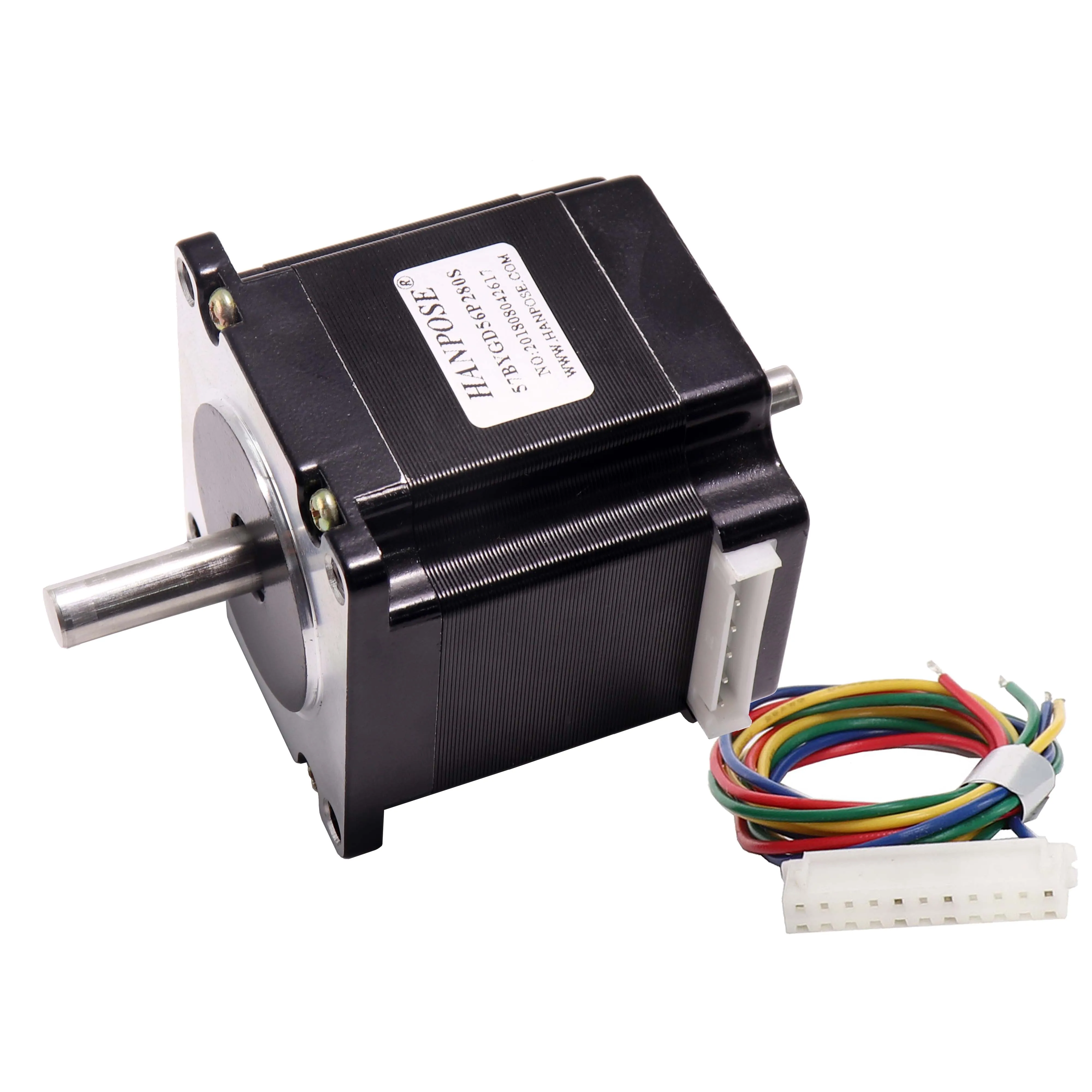 Шаговый Электродвигатель с двумя валами Nema 23 23HS5628 SZ D = 8 мм NEMA 57x56 2 8a 126n. См шаговый