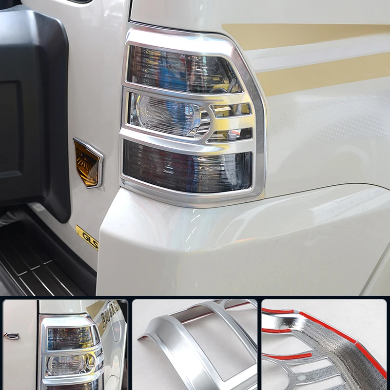 

For Mitsubishi Pajero 2007-2019 Tailight Rear Tail Light Frame Cover Trim Car Styling